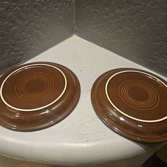 Set of 2 Chocolate Fiestaware Salad Plates 9" - Picture 4 of 5
